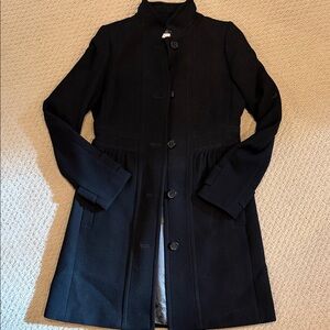J. Crew Black Trench Coat